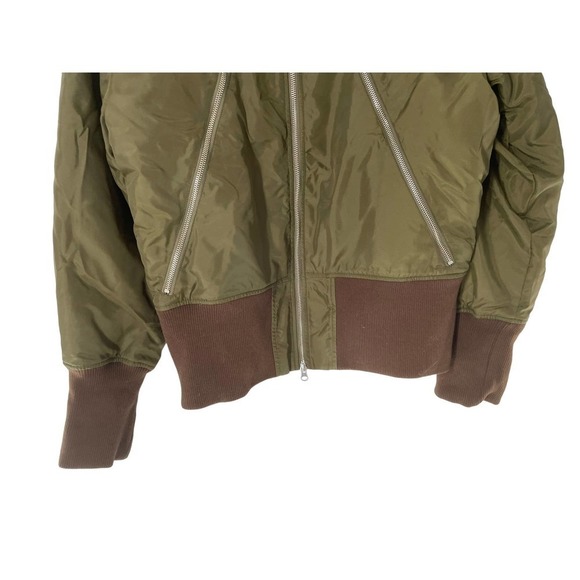New $485 MNC ATELIER OLIVE FLIGHT JACKET - Picture 3 of 11